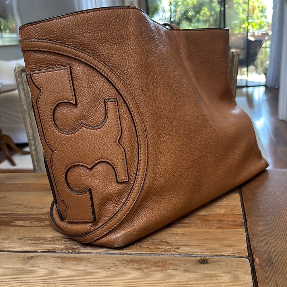 Brown Leather Tote Bag Tory burch